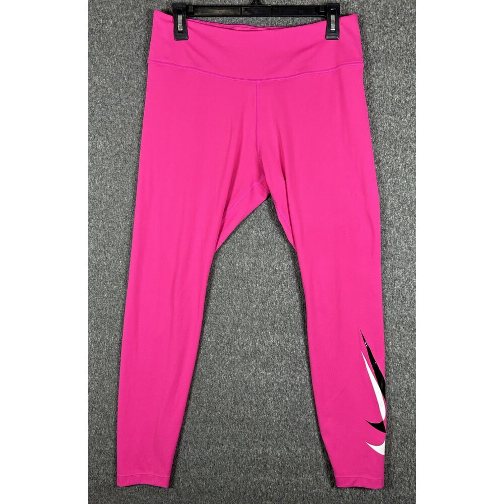Nike Dri-FIT Hot Pink High-Waisted Leggings Size Large